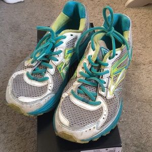 Well worn Brooks Running Shoes